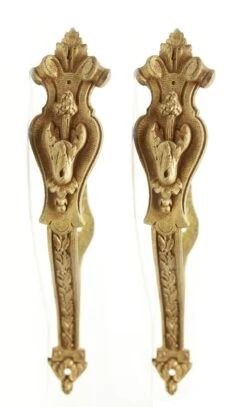 Pair Of French Gilded Bronze Curtain Tie Backs