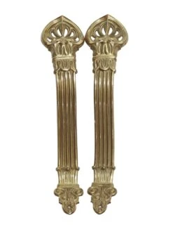Pair Of Victorian Bronze Curtain Rod Brackets