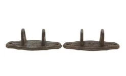 Pair Of Victorian Cast Iron Swing Arm Curtain Rod Brackets