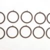 Set Of 10 Bronze Finish Wrought Iron Curtain Rings 1 Set Of 10 Bronze Finish Wrought Iron Curtain Rings -OGT Sale Store curtain hardware set of 10 bronze finish wrought iron curtain rings q282674