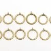 Set Of 12 Vintage Polished Brass Curtain Rings 1 Set Of 12 Vintage Polished Brass Curtain Rings -OGT Sale Store curtain hardware set of 12 vintage polished brass curtain rings q286385