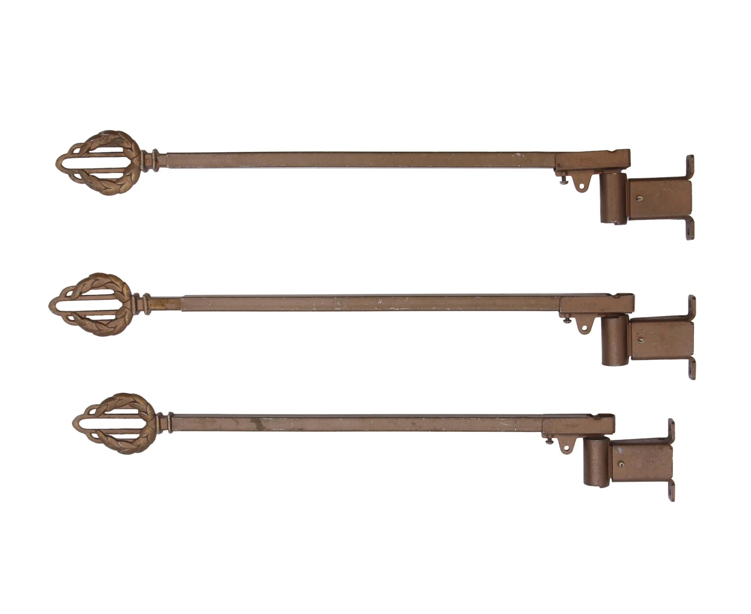 Set Of 3 Kirsch Steel Window Swing Arm Curtain Drape Holders 3 Set Of 3 Kirsch Steel Window Swing Arm Curtain Drape Holders