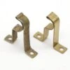 Vintage 1.5 In. Brass Steel Curtain Rod Brackets
