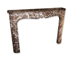 18th Century Louis XV Rouge Royale Brown Marble Mantel