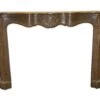 Antique Hand Carved Oak French Provincial Mantel