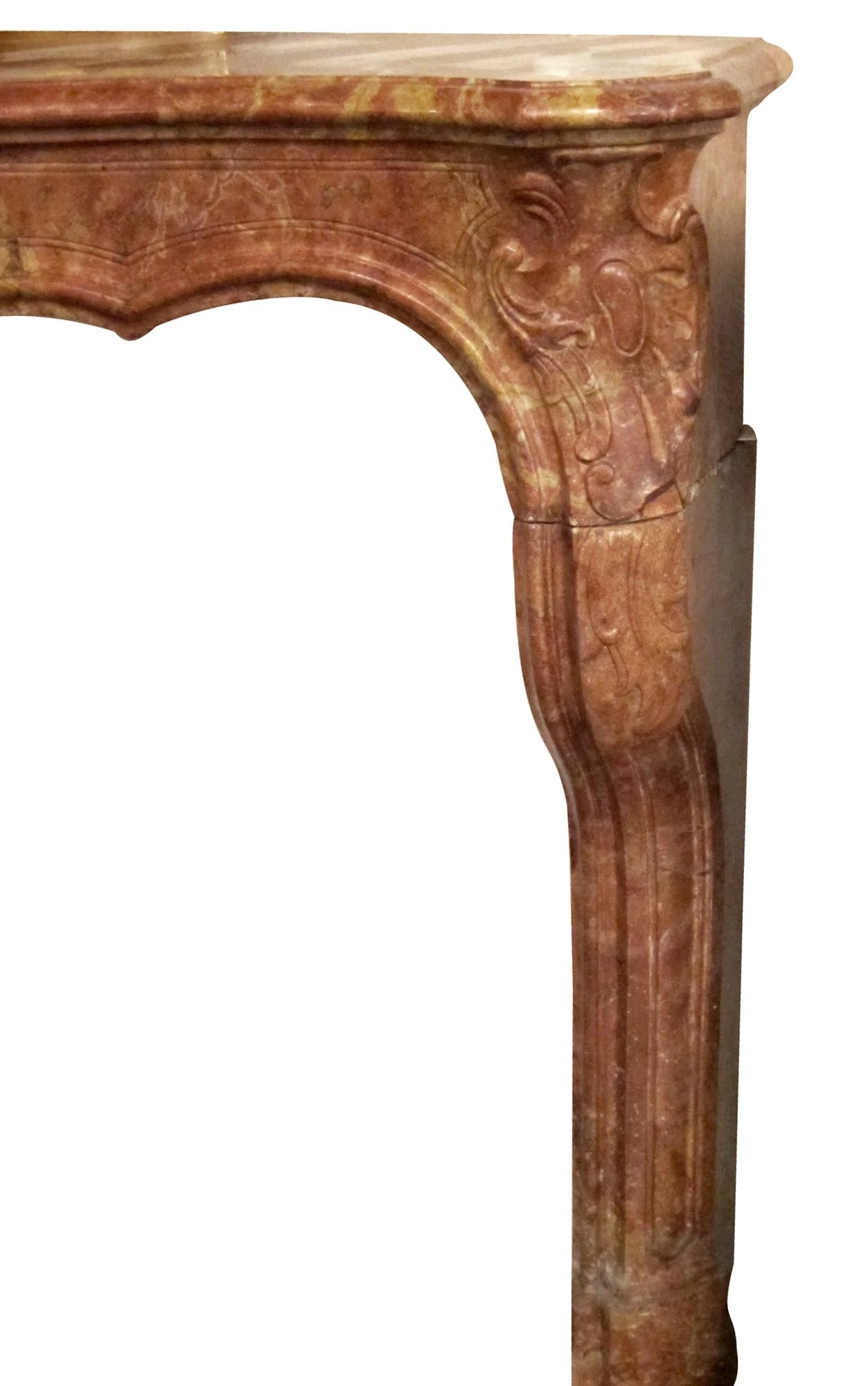 Exquisite French Provincial 18th Century Stone Mantel 5 Exquisite French Provincial 18th Century Stone Mantel - Image 3