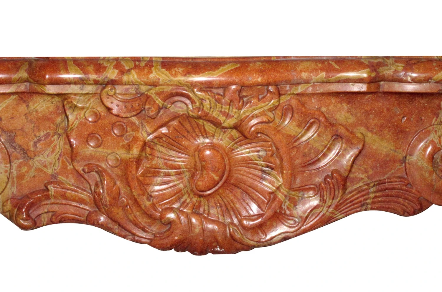 Exquisite French Provincial 18th Century Stone Mantel 4 Exquisite French Provincial 18th Century Stone Mantel - Image 2