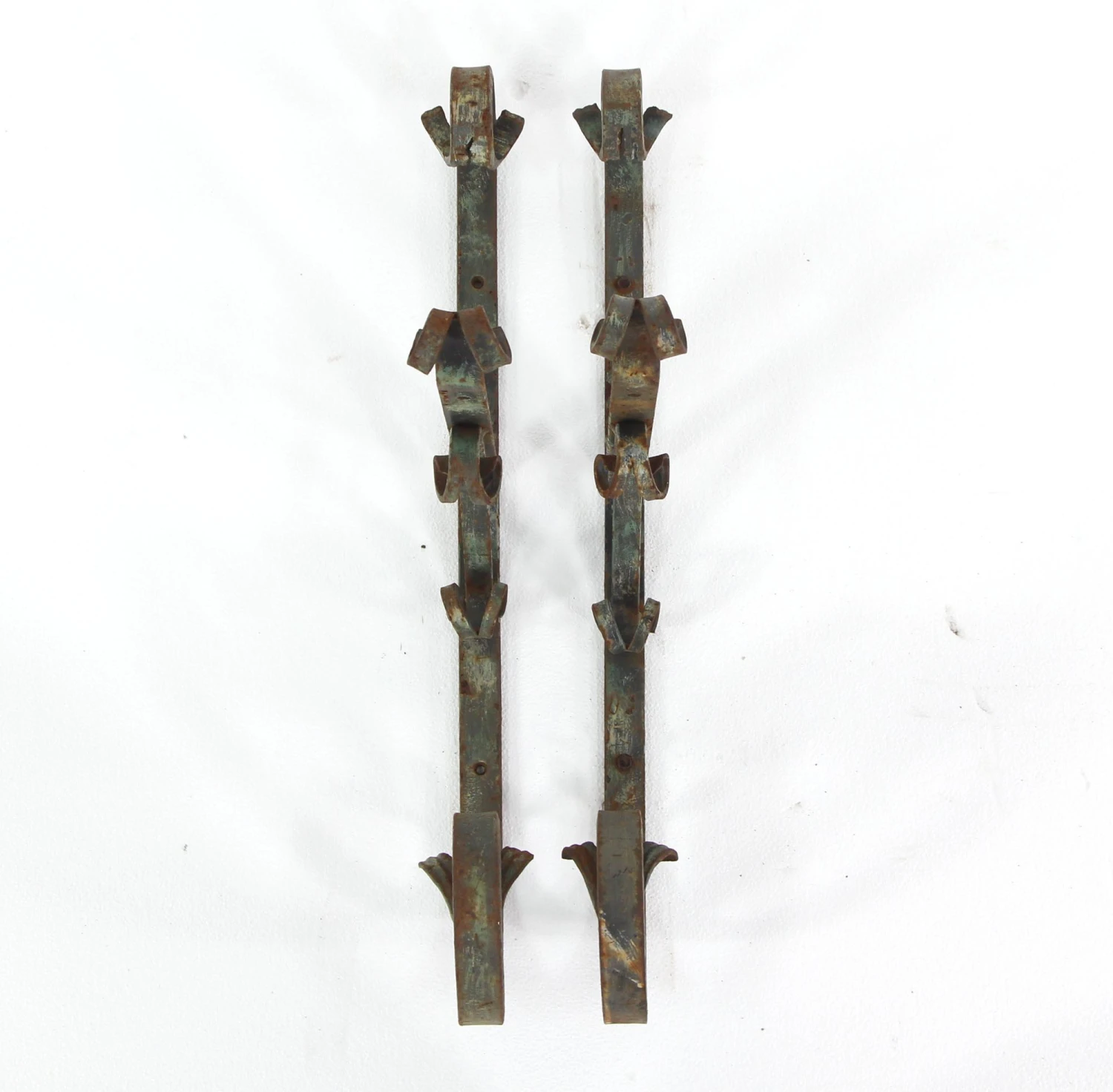 Pair Of Wrought Iron Hanging Lantern Or Plant Brackets 4 Pair Of Wrought Iron Hanging Lantern Or Plant Brackets - Image 2