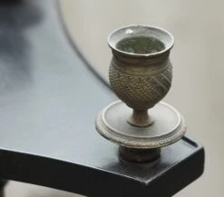 Vintage Triangular Wooden Lamp Table Combo 18 Vintage Triangular Wooden Lamp Table Combo -OGT Sale Store dn240925 07