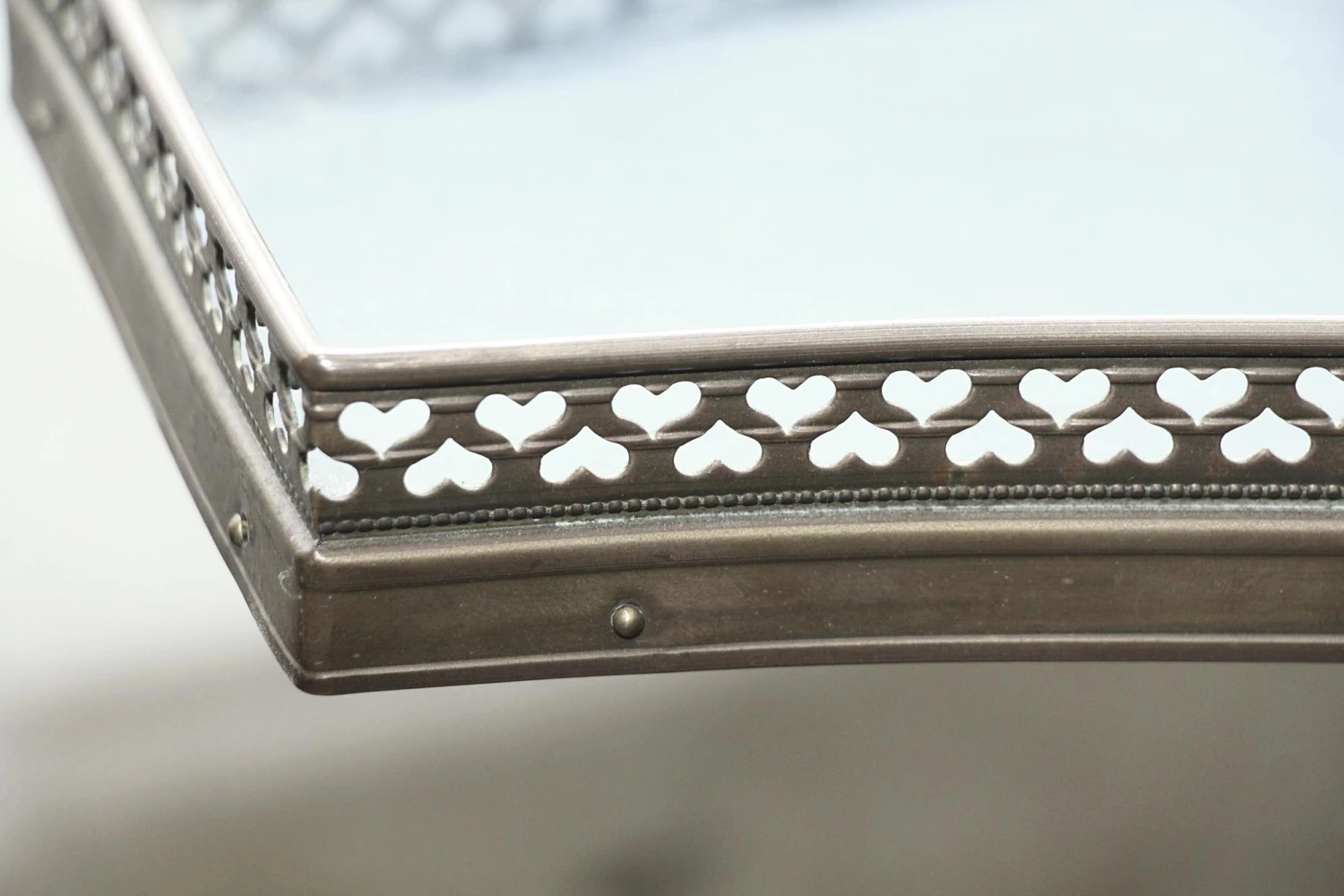 Vintage Triangular Wooden Lamp Table Combo 10 Vintage Triangular Wooden Lamp Table Combo - Image 8