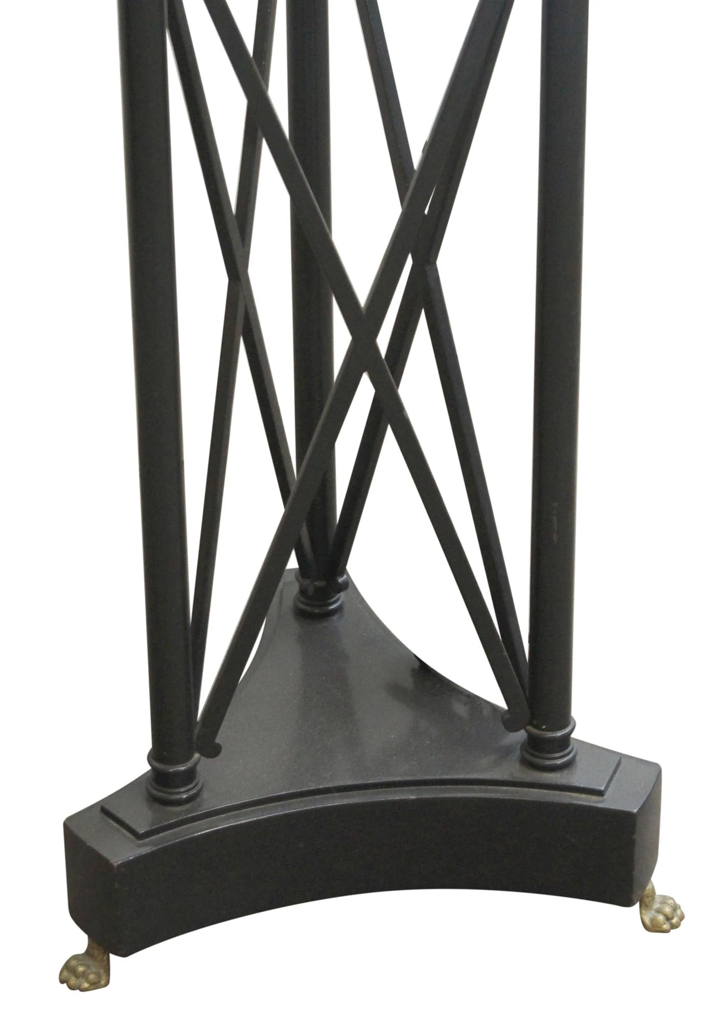 Vintage Triangular Wooden Lamp Table Combo 11 Vintage Triangular Wooden Lamp Table Combo - Image 9