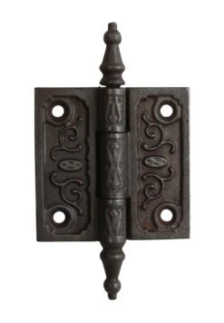 2.5 X 2.5 Victorian Cast Iron Butt Antique Door Hinge