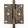 Antique 3.5 X 3.5 In. Victorian Bronze Butt Door Hinge
