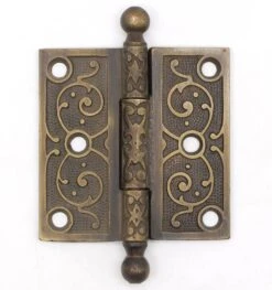 Antique 3.5 X 3.5 In. Victorian Bronze Butt Door Hinge