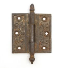 Antique 3.5 X 3.5 Victorian Cast Iron Butt Door Hinge
