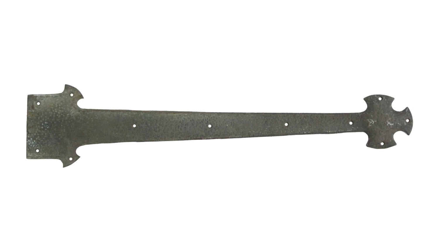 Antique Arts & Crafts Hammered Bronze Door Strap Hinge 3 Antique Arts & Crafts Hammered Bronze Door Strap Hinge