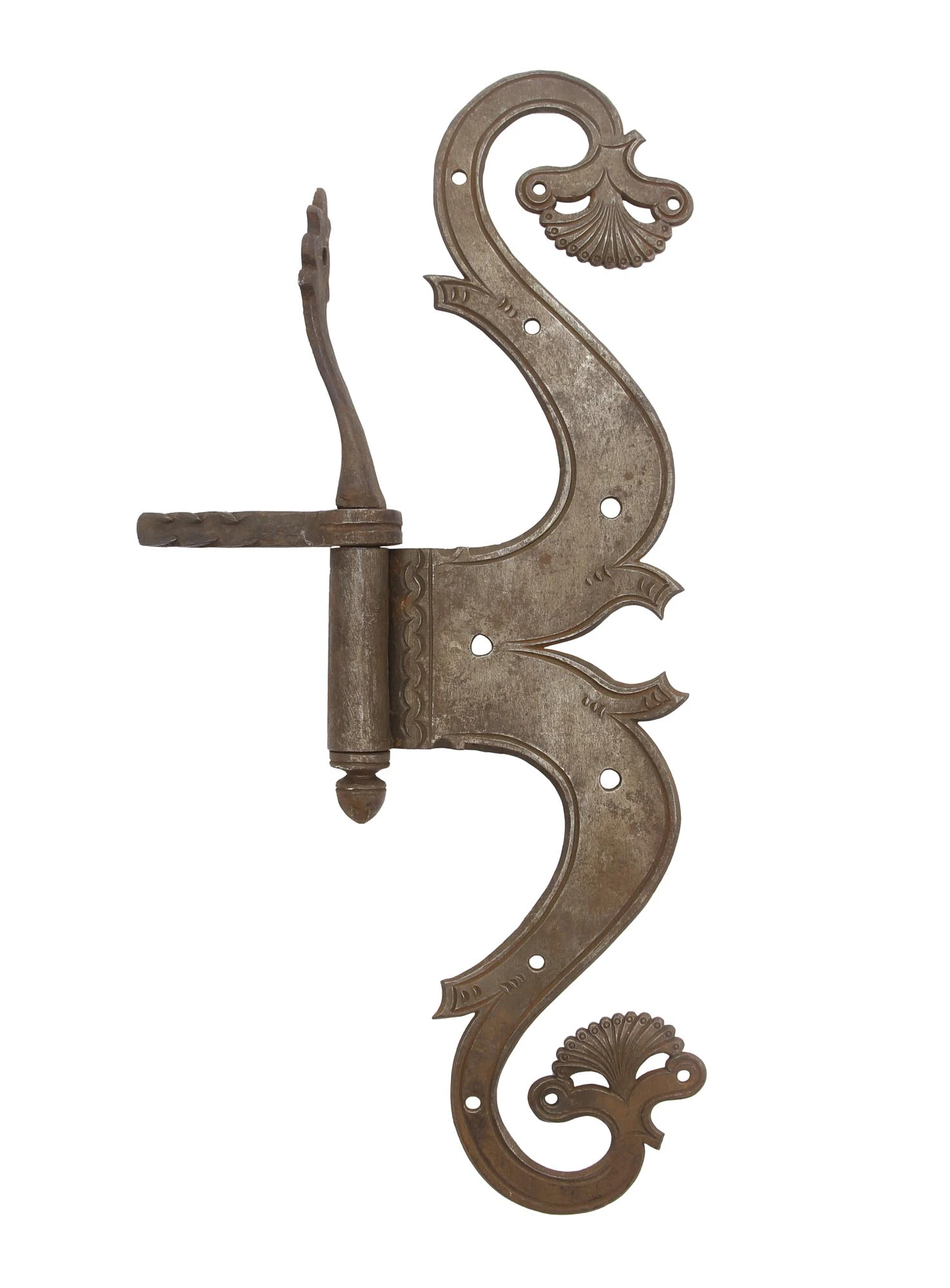 Antique Medieval Ornamental Gothic Strap Hinge 3 Antique Medieval Ornamental Gothic Strap Hinge