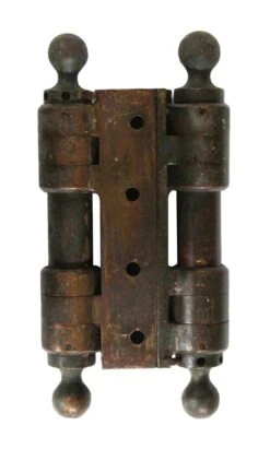 Ball Tip Bronze Industrial 8.5 X 4.5 Antique Door Hinge