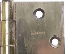Vintage Polished Brass 4.5 X 4.5 Baldwin Butt Door Hinge -OGT Sale Store door hinges for sale p250578