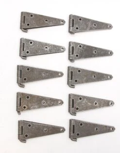 Set Of 10 Vintage 11.25 X 2.25 Steel Double Strap Hinges 7 Set Of 10 Vintage 11.25 X 2.25 Steel Double Strap Hinges -OGT Sale Store door hinges for sale p264213s