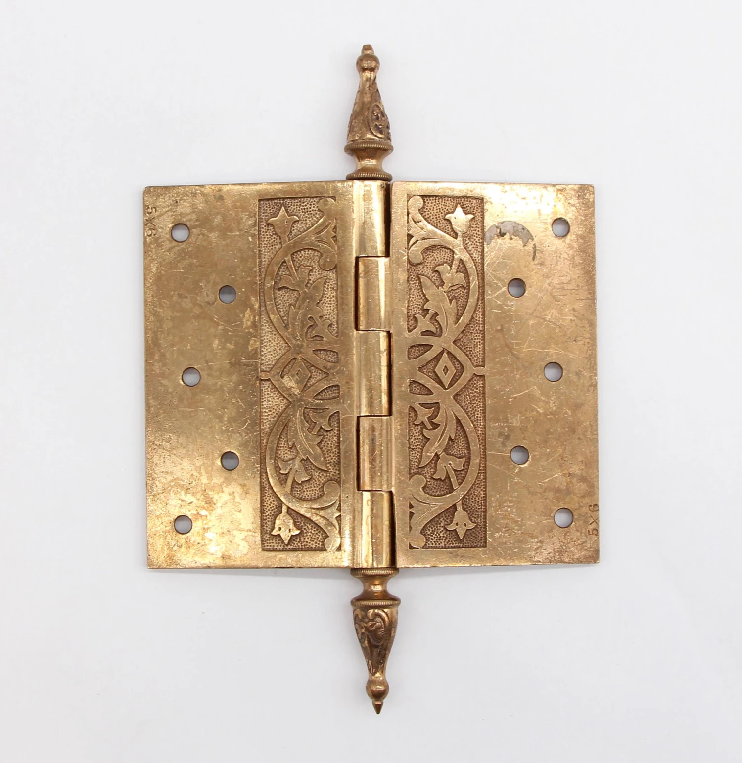 Antique Victorian 6 X 5 Bronze Steeple Tip Butt Door Hinge 5 Antique Victorian 6 X 5 Bronze Steeple Tip Butt Door Hinge - Image 3