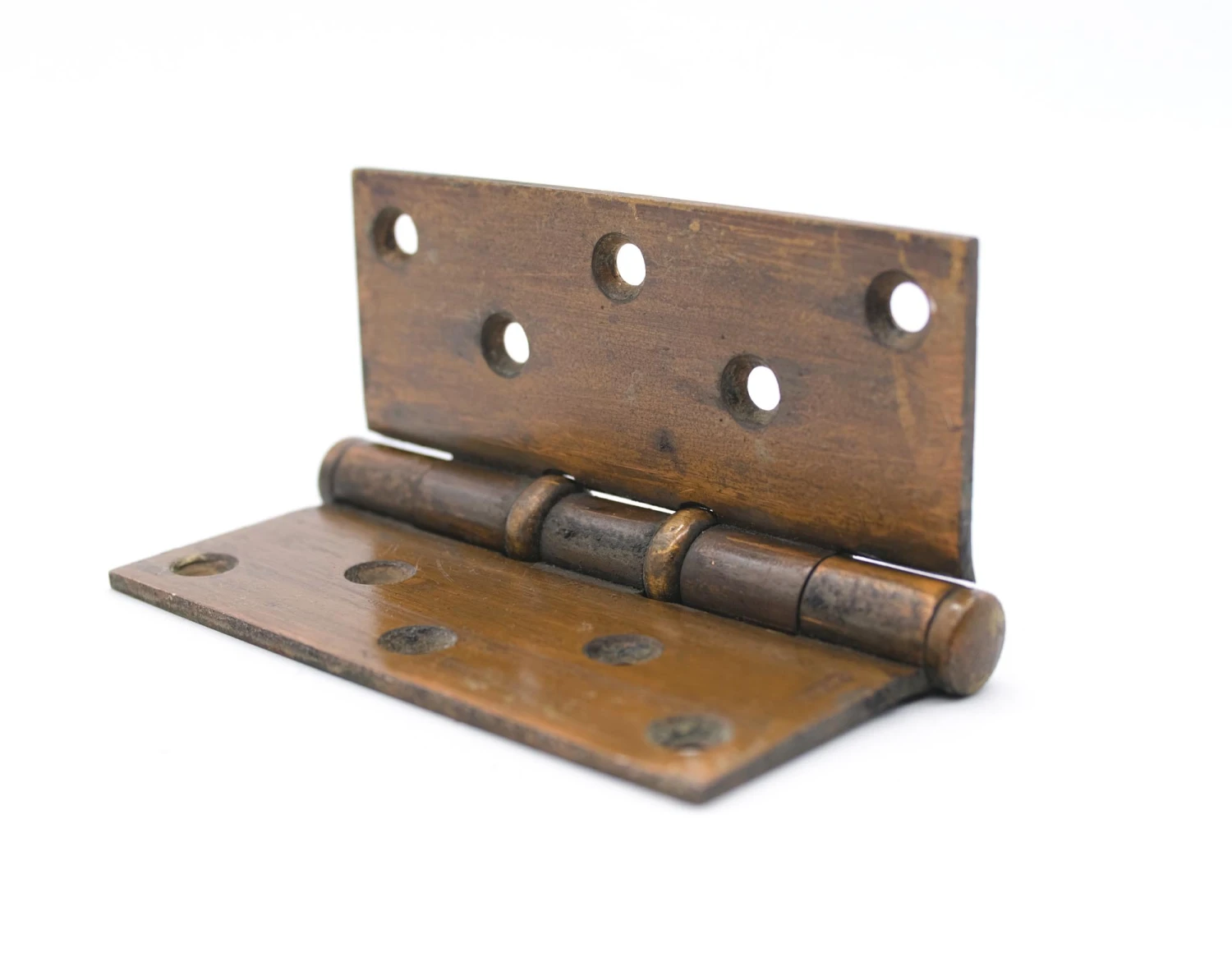 Antique Stanley 5 X 4.5 Bronze Plated Steel Ball Bearing Butt Door Hinge 5 Antique Stanley 5 X 4.5 Bronze Plated Steel Ball Bearing Butt Door Hinge - Image 3