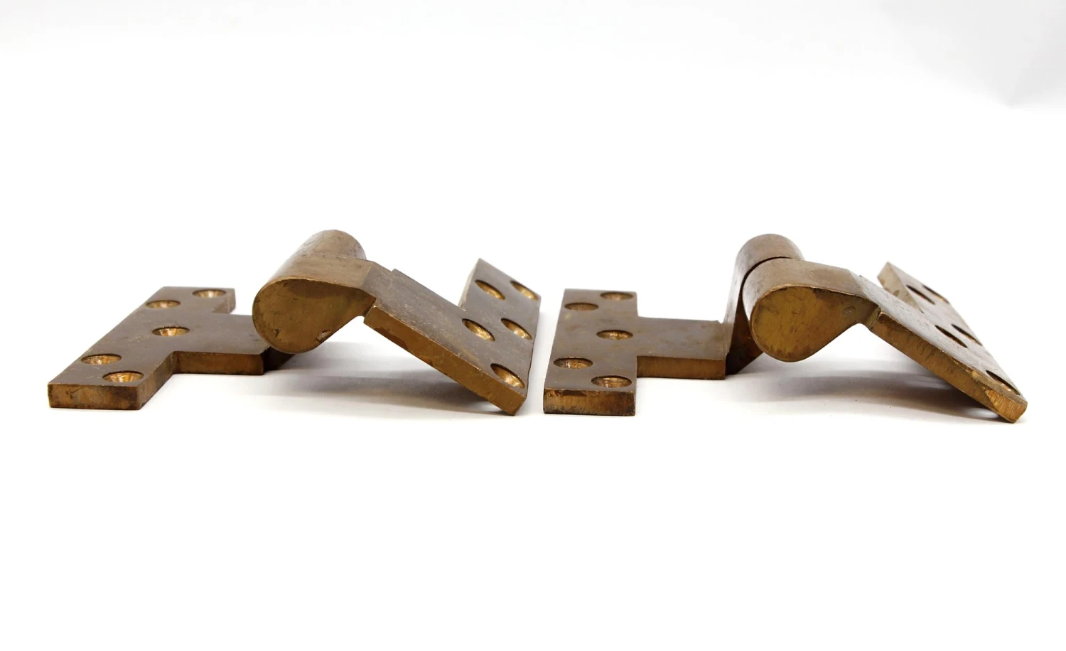 Pair Of Vintage 5 X 6 Brass Rixson Right Offset Door Hinges 5 Pair Of Vintage 5 X 6 Brass Rixson Right Offset Door Hinges - Image 3