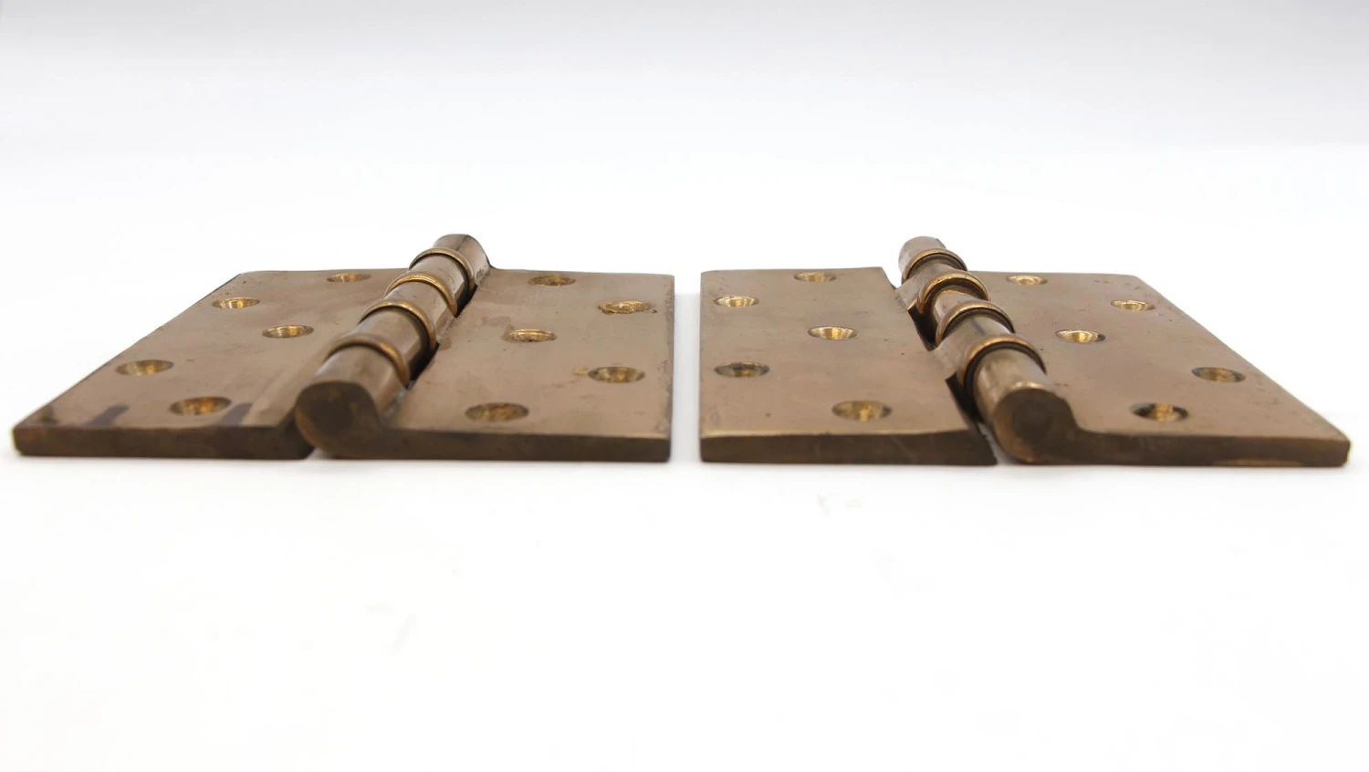 Pair Of 5.875 X 4.875 Polished Brass Ball Bearing Butt Door Hinges 5 Pair Of 5.875 X 4.875 Polished Brass Ball Bearing Butt Door Hinges - Image 3
