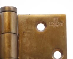 Set Of 3 Lawrence 4.5 X 4.5 In. Ball Bearing Brass Butt Door Hinges 10 Set Of 3 Lawrence 4.5 X 4.5 In. Ball Bearing Brass Butt Door Hinges -OGT Sale Store door hinges for sale q286320
