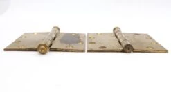 Pair Of Vintage Polished Brass 5 X 5 In. Butt Door Hinges -OGT Sale Store door hinges for sale q286396