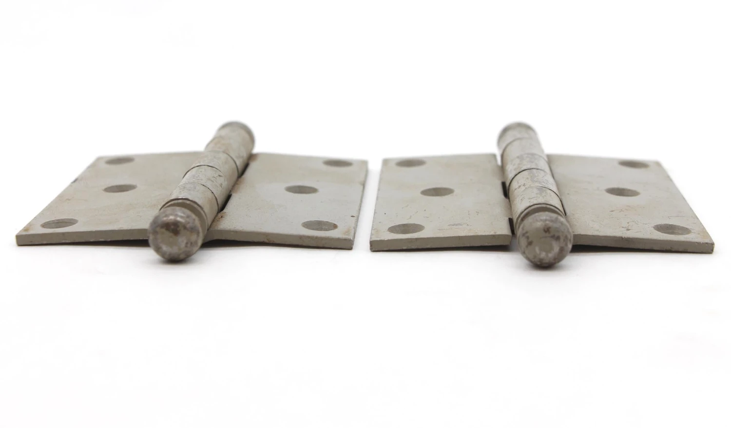 Pair Of Classic 3.5 X 3.5 Ball Tip Gray Steel Butt Door Hinges 5 Pair Of Classic 3.5 X 3.5 Ball Tip Gray Steel Butt Door Hinges - Image 3