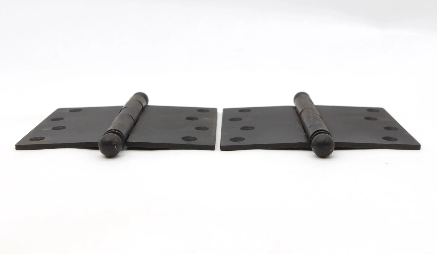 Pair Of Vintage 5 X 4 Black Steel Butt Door Hinges 5 Pair Of Vintage 5 X 4 Black Steel Butt Door Hinges - Image 3