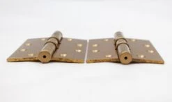 Pair Of Vintage 4.5 X 3.5 In. Brass Ball Bearing Door Hinges 9 Pair Of Vintage 4.5 X 3.5 In. Brass Ball Bearing Door Hinges -OGT Sale Store door hinges for sale q287908