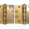 Hager Pair Of Brass Plated Ball Bearing Door Hinges 1 Hager Pair Of Brass Plated Ball Bearing Door Hinges -OGT Sale Store door hinges hager pair of brass plated ball bearing door hinges q287835