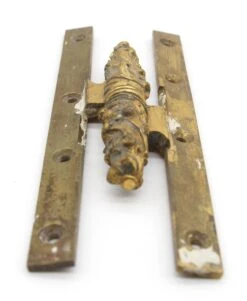 Antique Gold Gilded Neoclassical Olive Paumelle 8 X 3 Door Hinge -OGT Sale Store door hinges l198554