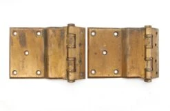 Pair Of Stanley Brass Plated Steel Offset Door Hinges