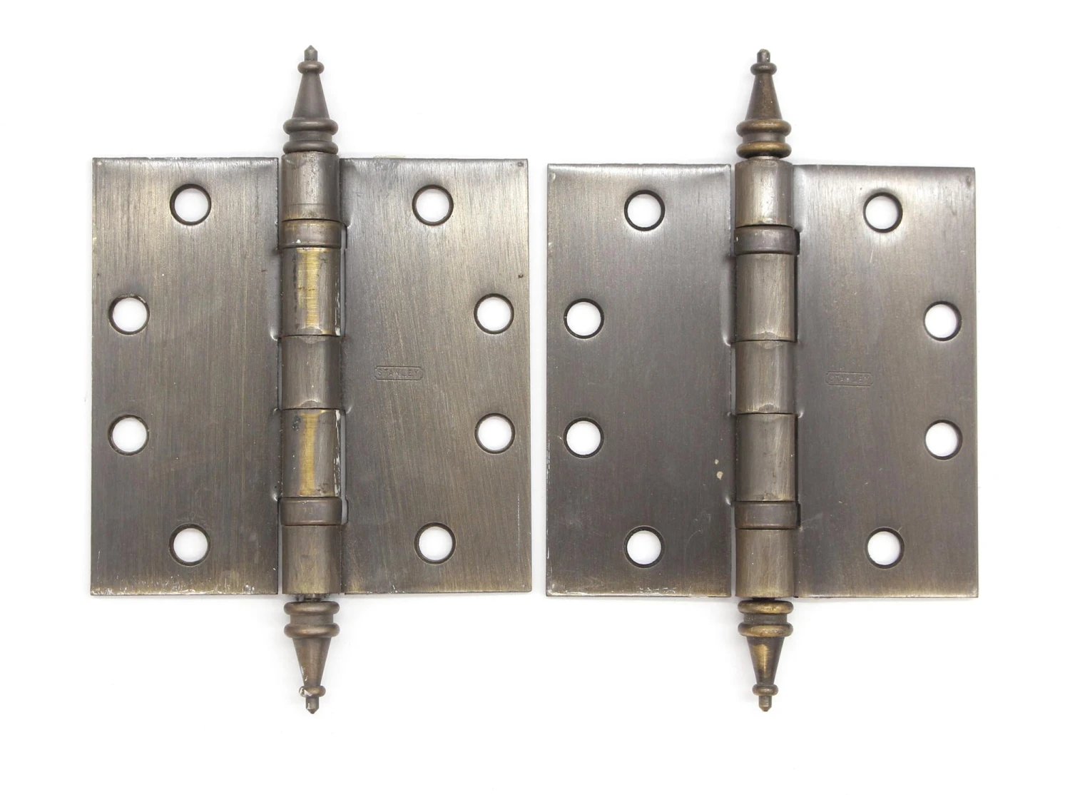 Pair Of Steel Stanley Butt 4.5 X 4.5 In. Ball Bearing Door Hinges 3 Pair Of Steel Stanley Butt 4.5 X 4.5 In. Ball Bearing Door Hinges