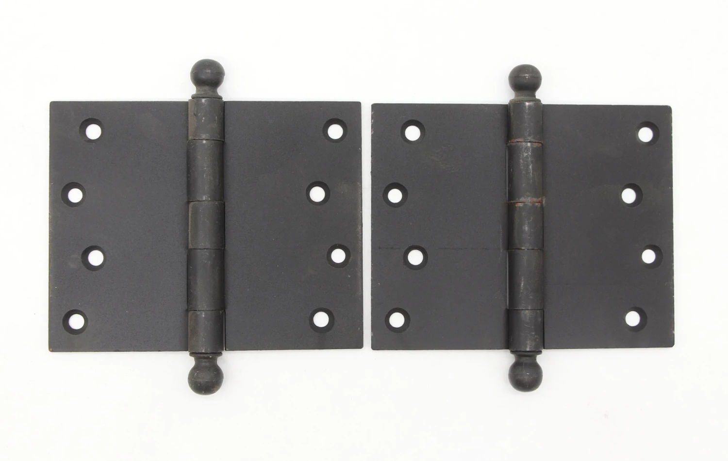 Pair Of Vintage 5 X 4 Black Steel Butt Door Hinges 3 Pair Of Vintage 5 X 4 Black Steel Butt Door Hinges