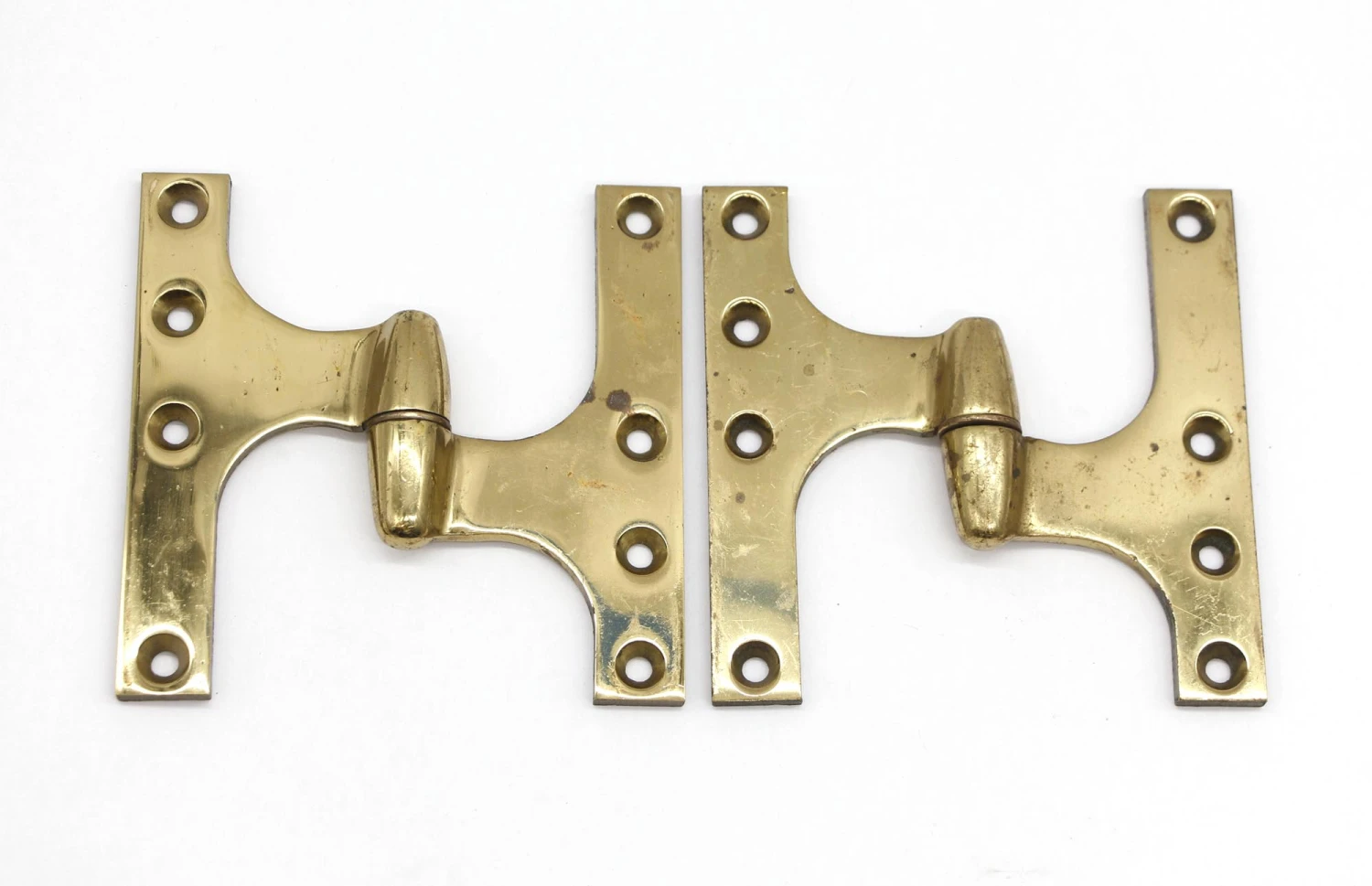 Pair Of Vintage 5 X 5 Rixson Brass Right Olive Door Hinges 3 Pair Of Vintage 5 X 5 Rixson Brass Right Olive Door Hinges