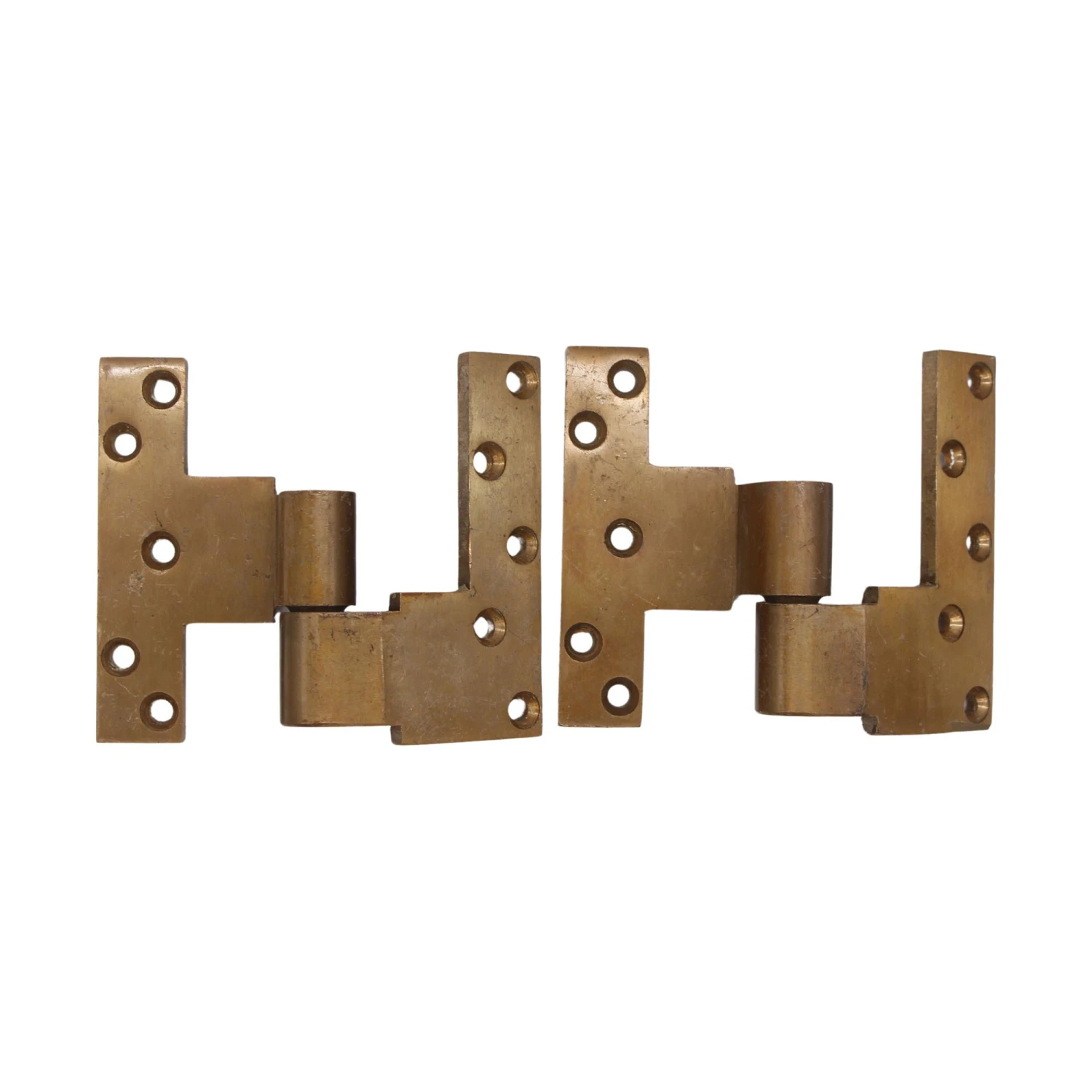 Pair Of Vintage 5 X 6 Brass Rixson Right Offset Door Hinges 3 Pair Of Vintage 5 X 6 Brass Rixson Right Offset Door Hinges