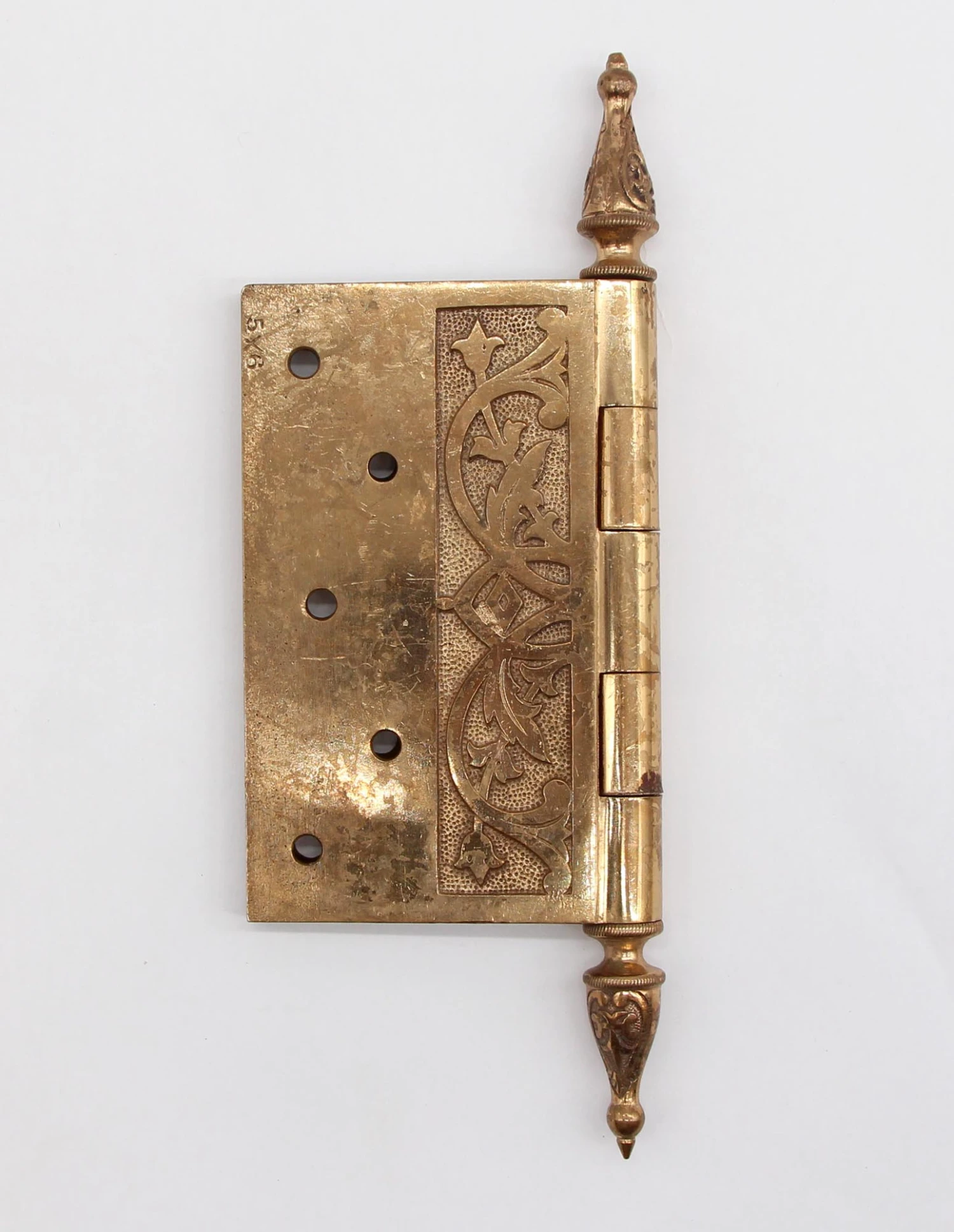 Antique Victorian 6 X 5 Bronze Steeple Tip Butt Door Hinge 4 Antique Victorian 6 X 5 Bronze Steeple Tip Butt Door Hinge - Image 2