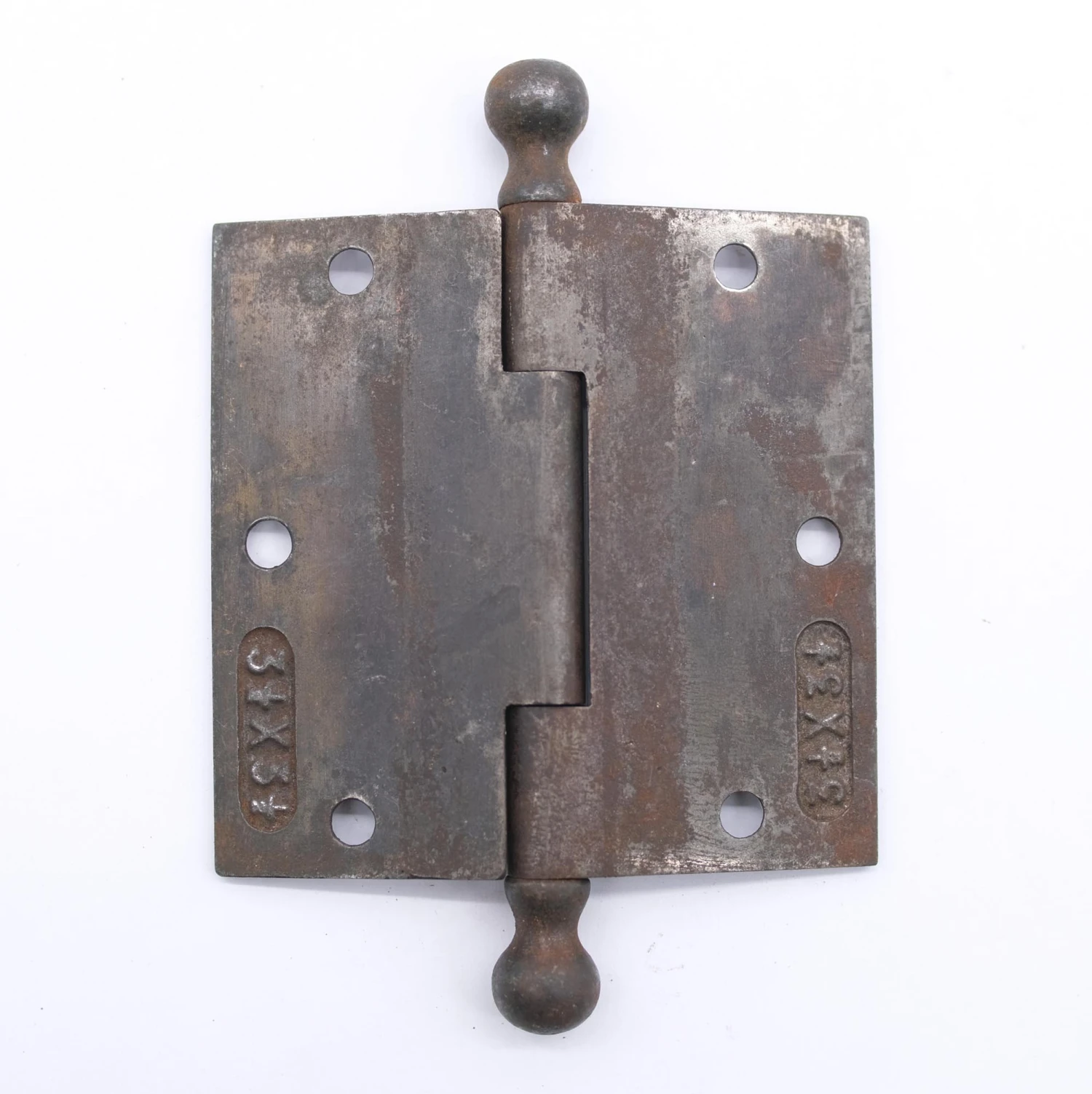 Antique 3.5 X 3.5 Steel Ornate Eastlake Ball Tip Butt Door Hinge 4 Antique 3.5 X 3.5 Steel Ornate Eastlake Ball Tip Butt Door Hinge - Image 2