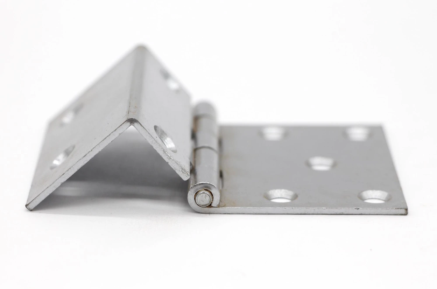 Vintage Steel Partial Wrap 3.125 In. Door Hinge 4 Vintage Steel Partial Wrap 3.125 In. Door Hinge - Image 2