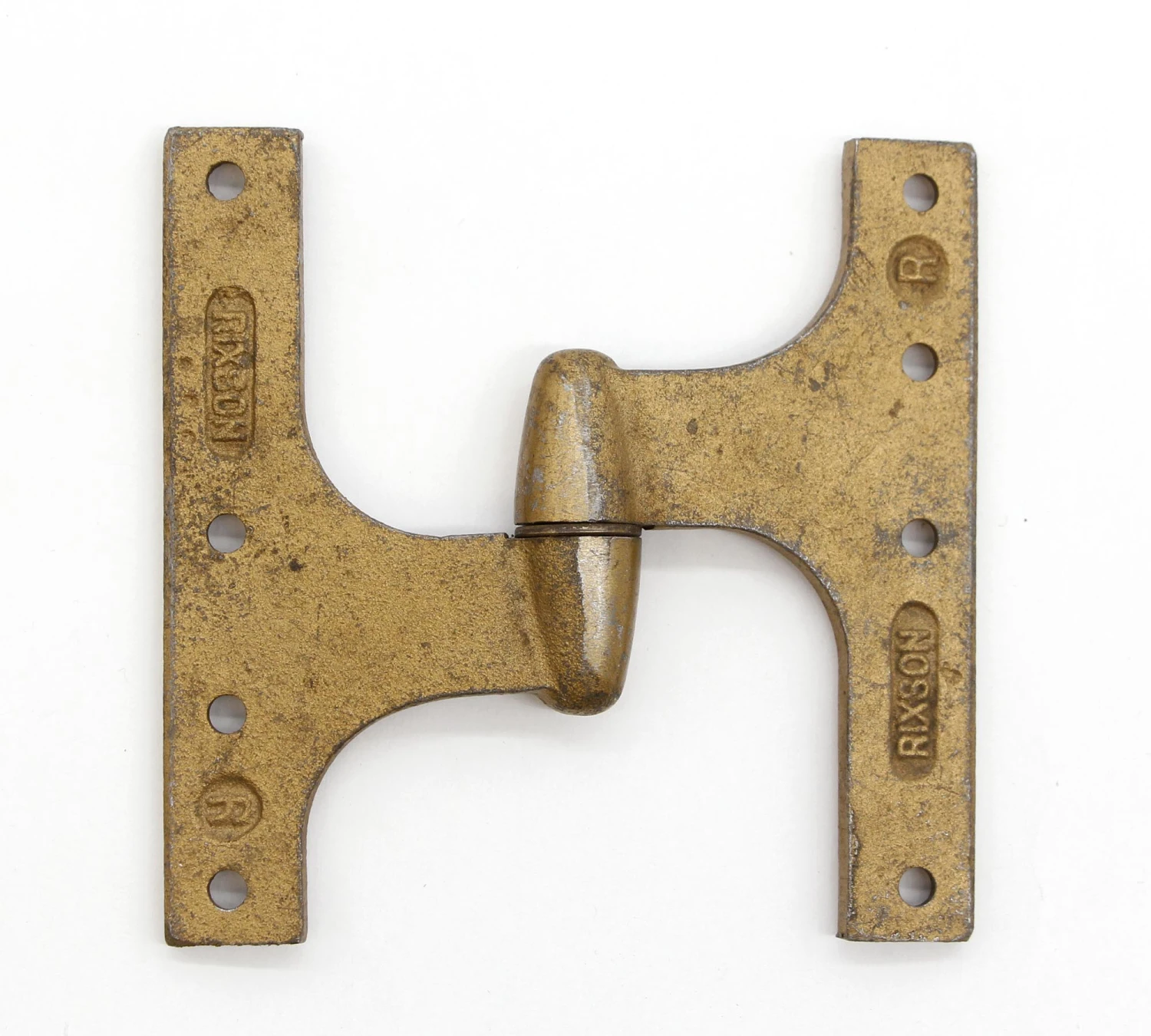 Vintage Brass Plated Steel 5 X 5 Right Rixon Olive Door Hinge 4 Vintage Brass Plated Steel 5 X 5 Right Rixon Olive Door Hinge - Image 2