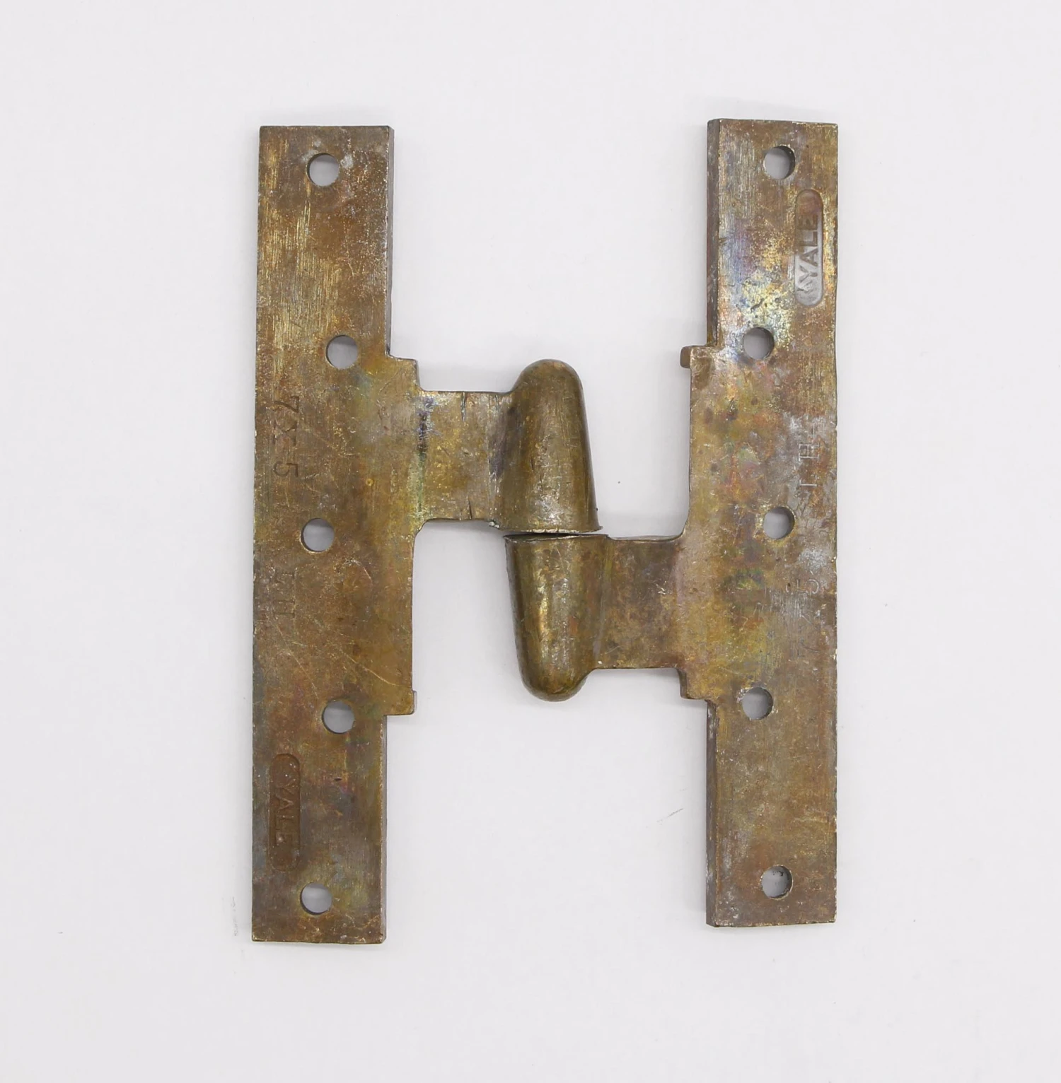 Vintage 7 X 5 Cast Brass Yale Olive Door Hinge 4 Vintage 7 X 5 Cast Brass Yale Olive Door Hinge - Image 2