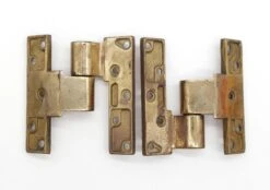 Pair Of Vintage 5 X 4.5 Offset Cast Brass Olive Right Door Hinges 8 Pair Of Vintage 5 X 4.5 Offset Cast Brass Olive Right Door Hinges -OGT Sale Store door hinges q285430