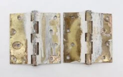 Pair Of Vintage 4 X 4 Brass Finish Steel Door Hinges 8 Pair Of Vintage 4 X 4 Brass Finish Steel Door Hinges -OGT Sale Store door hinges q287143