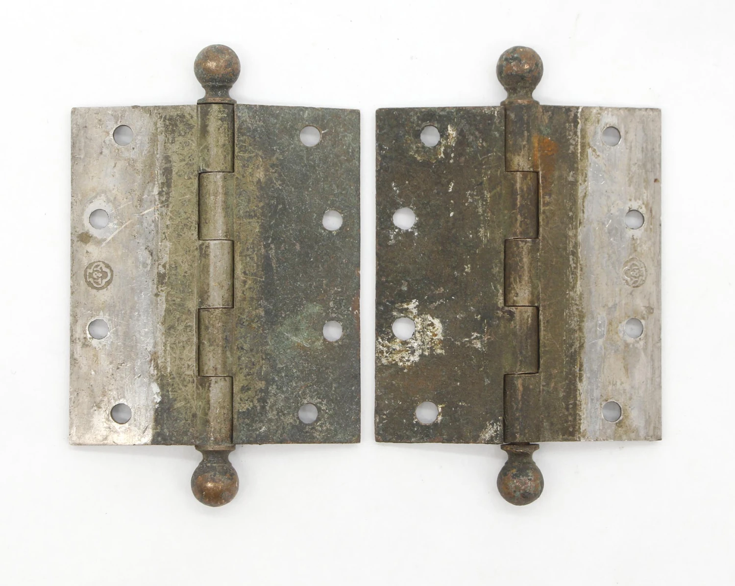 Pair Of 3.5 X 3.5 Brass Yale & Towne Classic Door Hinges 4 Pair Of 3.5 X 3.5 Brass Yale & Towne Classic Door Hinges - Image 2