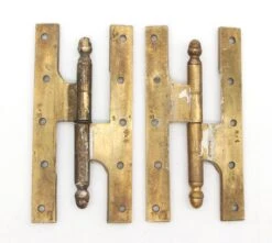 Pair Of Vintage 8 X 4 Brass Paumelle Door Hinges -OGT Sale Store door hinges q287846