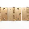 Set Of Vintage 4 X 4 Brass Plated Steel Offset Door Hinges 1 Set Of Vintage 4 X 4 Brass Plated Steel Offset Door Hinges -OGT Sale Store door hinges set of vintage 4 x 4 brass plated steel offset door hinges q285686
